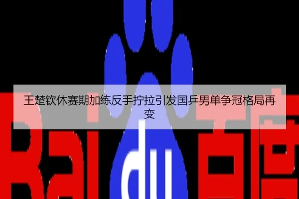 王楚钦休赛期加练反手拧拉引发国乒男单争冠格局再变